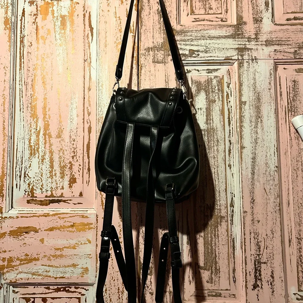 Backpack Black with Stud Accents
